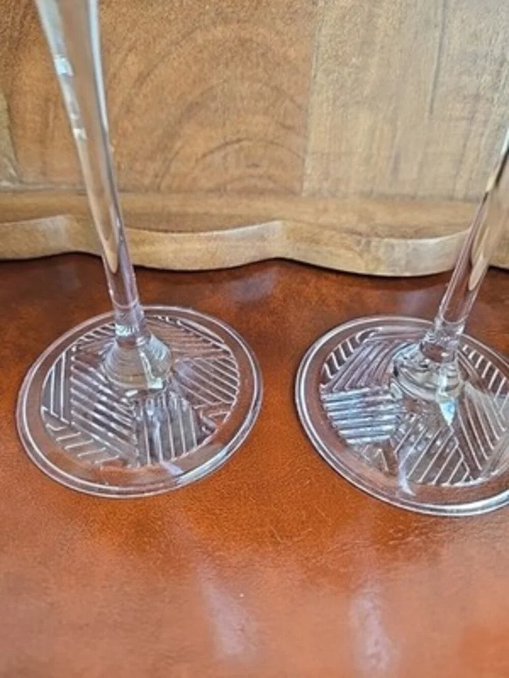 Martini Glasses Long Stem - Grey Goose - Etched Goose 7 1/2